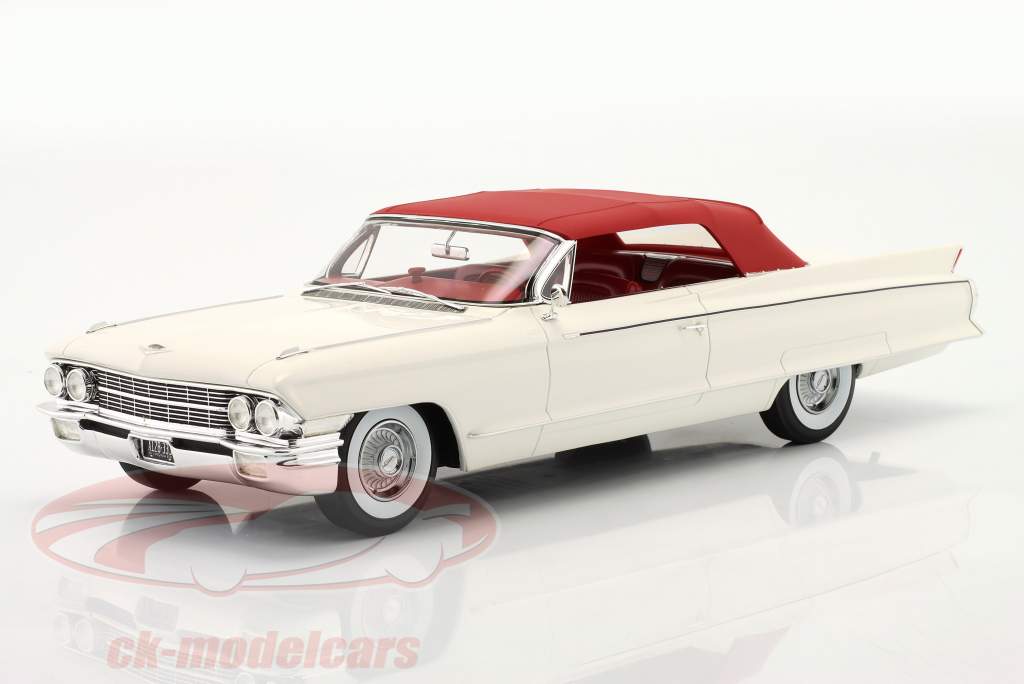 Cadillac Eldorado Biarritz Cabrio Closed Год постройки 1962 Бордо Белый 1:18 Mitica