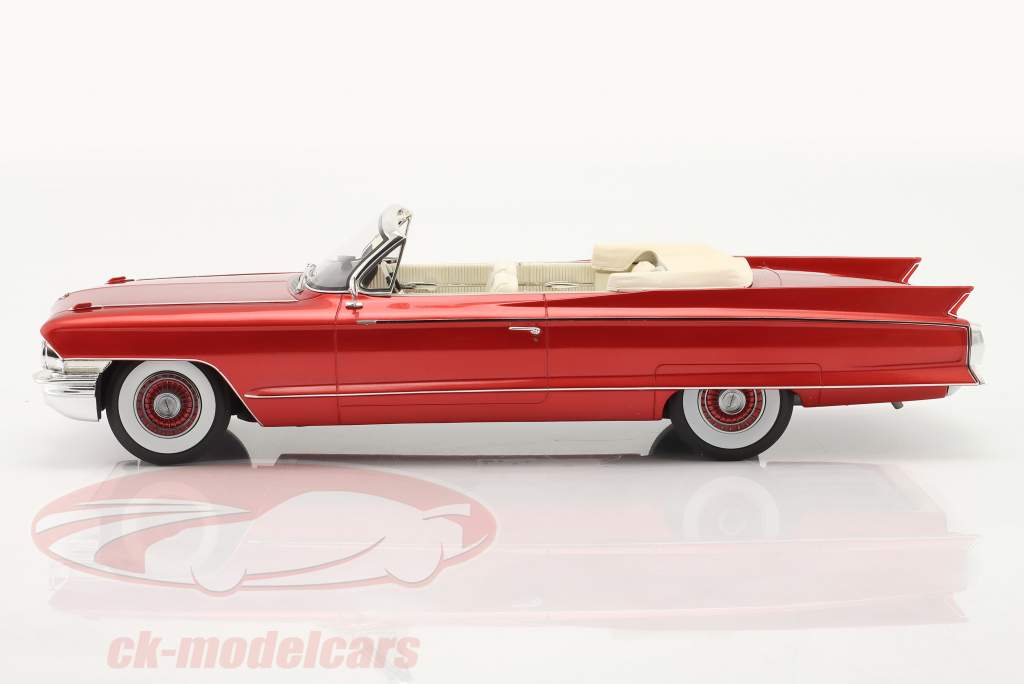 Cadillac Eldorado Biarritz Cabrio Open Год постройки 1962 темно-красный металлический 1:18 Mitica
