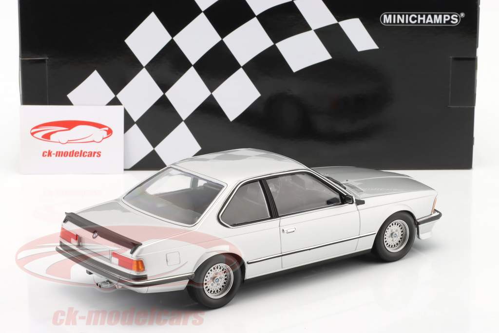 BMW 635 CSi year 1982 silver metallic 1:18 Minichamps