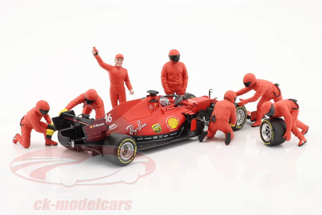 formule 1 Pit Crew jeu de chiffres #3 équipe Rouge 1:18 American Diorama