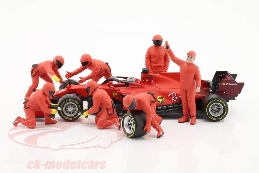 formule 1 Pit Crew jeu de chiffres #3 équipe Rouge 1:18 American Diorama