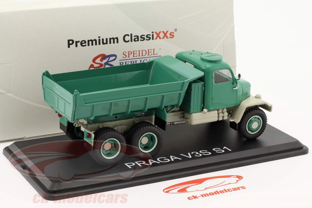 Praga V3S S1 skraldevogn grøn 1:43 Premium ClassiXXs