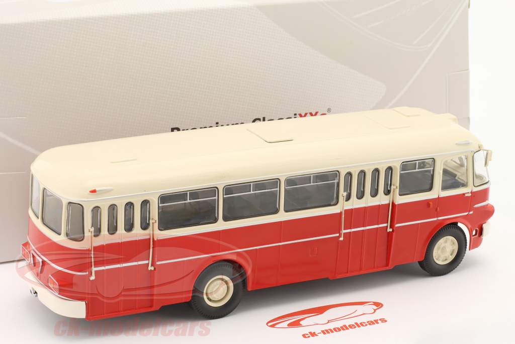 Ikarus 620 バス 赤 / ベージュ 1:43 Premium ClassiXXs