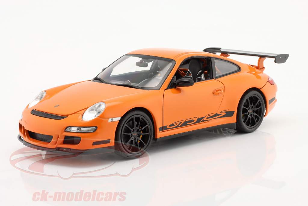 1/18 ポルシェ Porsche 911 GT3 (997 996 991) Welly 1:18 ポルシェ911（997）GT3 RSオレンジ完成モデル 18015W