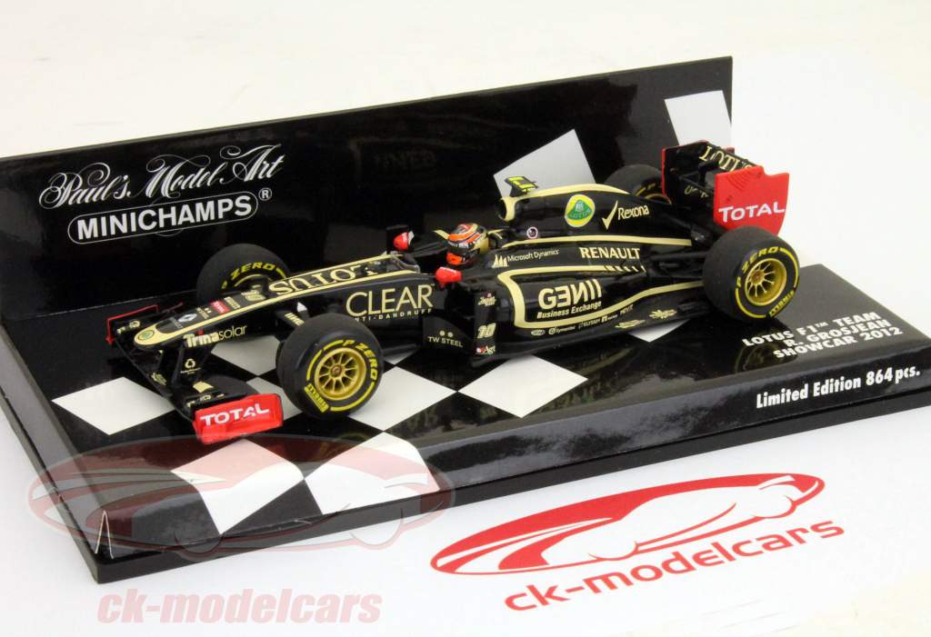 F1 Lotus Renault E20 1/43 2011ロマングロージャン Minichamps 1:43 R. Grosjean Lotus Renault F1 Team Showcar