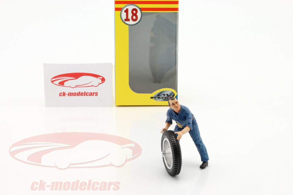 mécanicien Georges dans le bleu combinaison années 1930 Ans chiffre 1:18 LeMansMiniatures