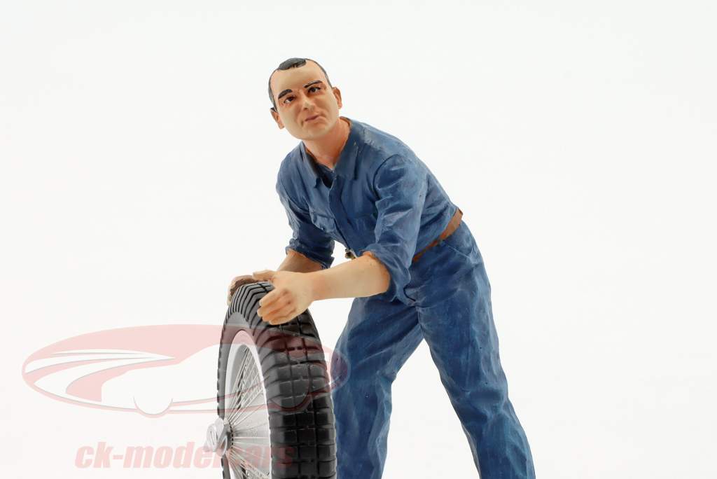 mécanicien Georges dans le bleu combinaison années 1930 Ans chiffre 1:18 LeMansMiniatures