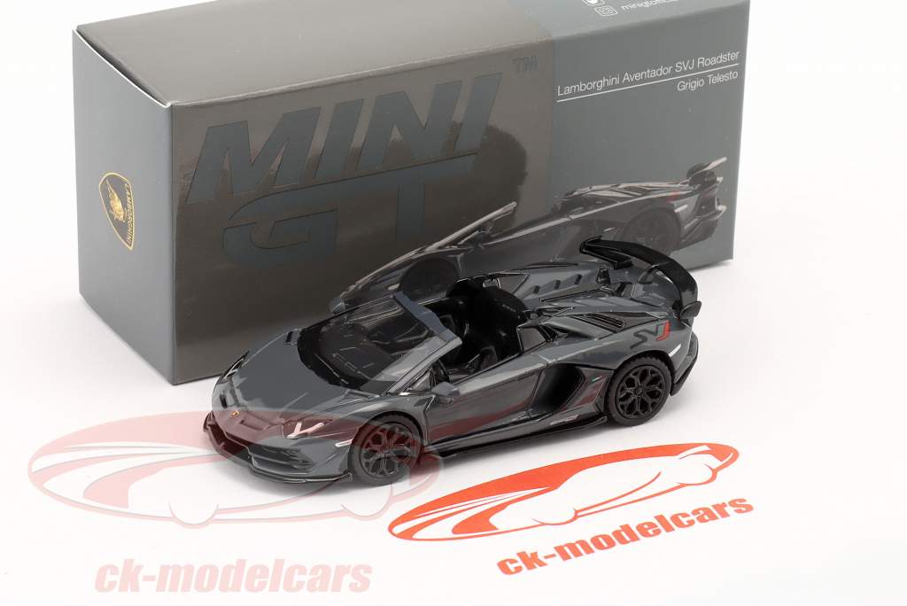 Lamborghini Aventador SVJ Roadster LHD telesto grau 1:64 TrueScale