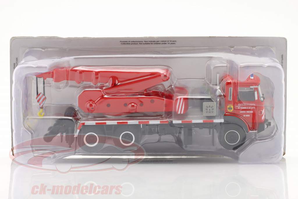 CAFL Saviem EPG Kranwagen Feuerwehr rot 1:43 Altaya