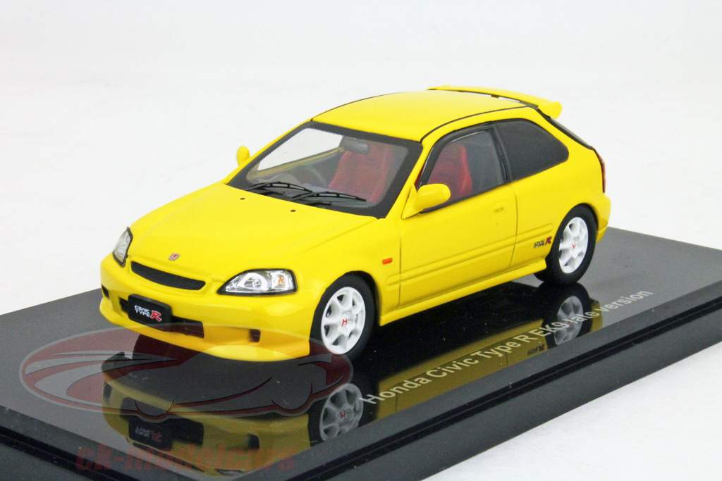 本田思域R型EK9黄色EBBRO 1:43