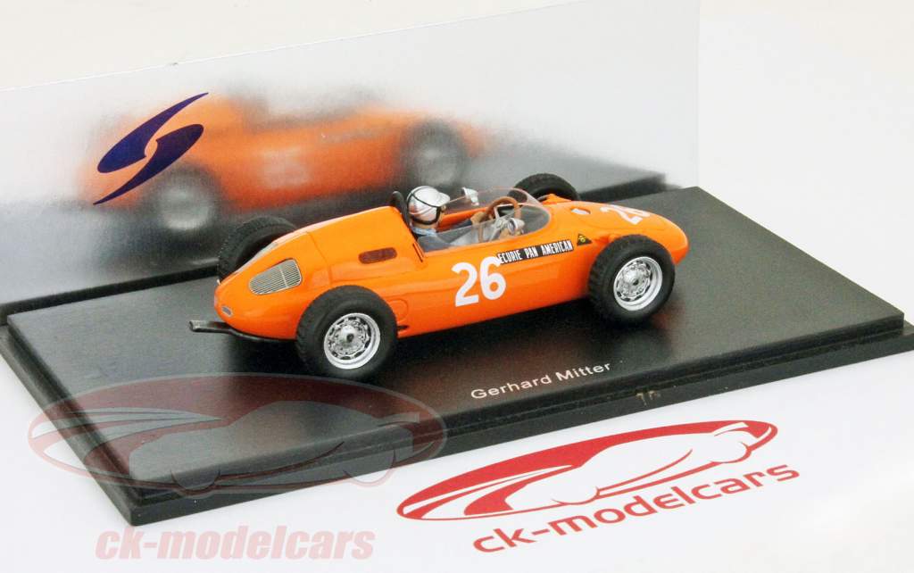 ゲルハルトMitterはポルシェ718＃26フォーミュラ1 1963年ドイツGP第4回1:43スパーク