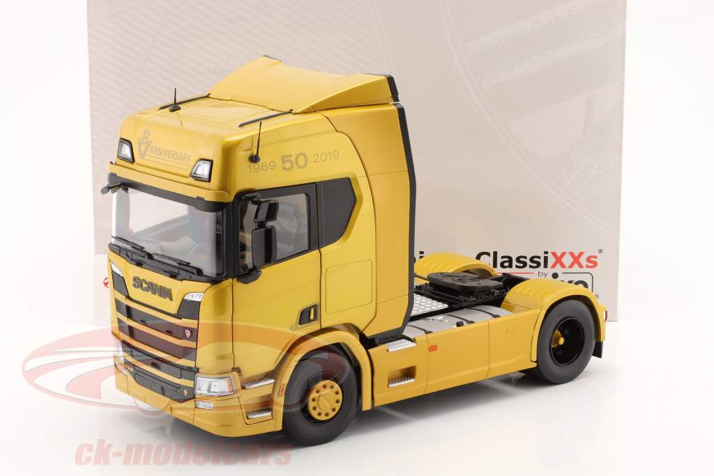 Scania Série R R500 SZM 2019 or métallique 1:18 Prime ClassiXXs