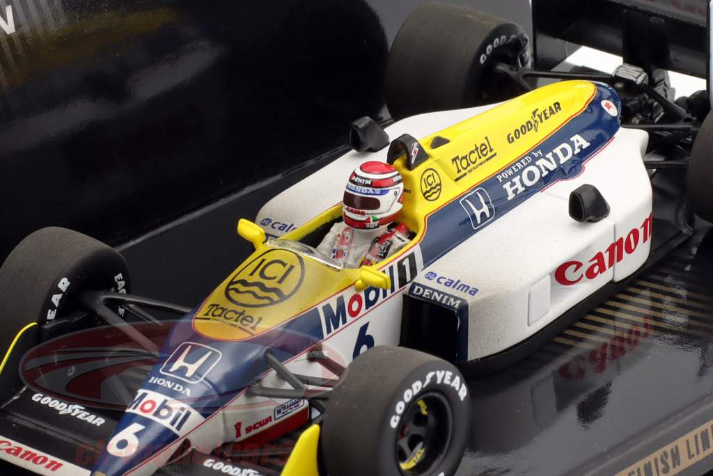 N. Piquet Williams FW11B Dirty Version #6 formule 1 Champion du monde 1987 1:43 Minichamps