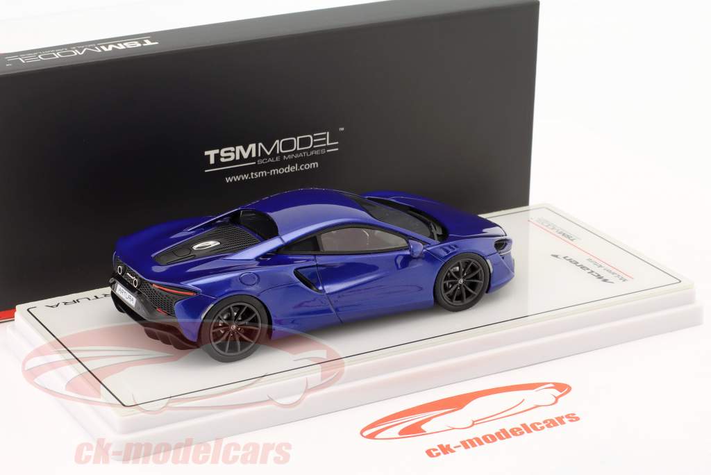 McLaren Artura ano de construção 2021 vulcão azul 1:43 TrueScale