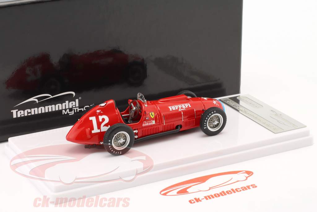 Alberto Ascari Ferrari 375 #12 Indy500 fórmula 1 Campeón mundial 1952 1:43 Tecnomodel