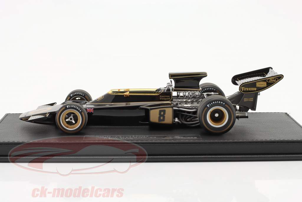 E. Fittipaldi Lotus 72D #8 vinder britisk GP formel 1 Verdensmester 1972 1:18 GP Replicas