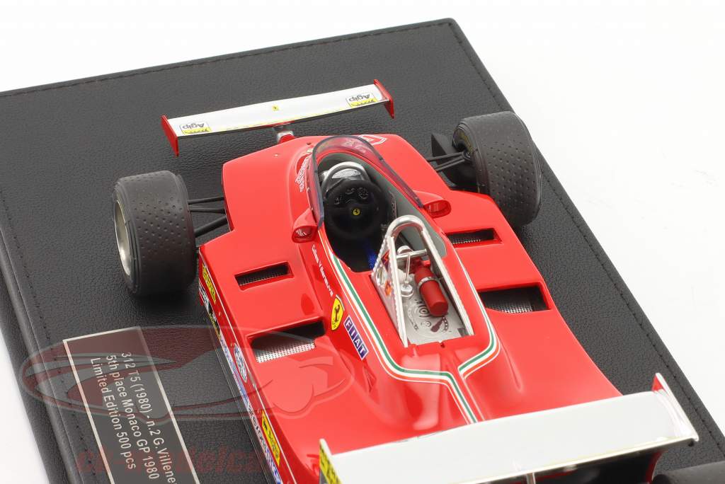 Gilles Villeneuve Ferrari 312T5 #2 5th Monaco GP formula 1 1980 1:18 GP Replicas