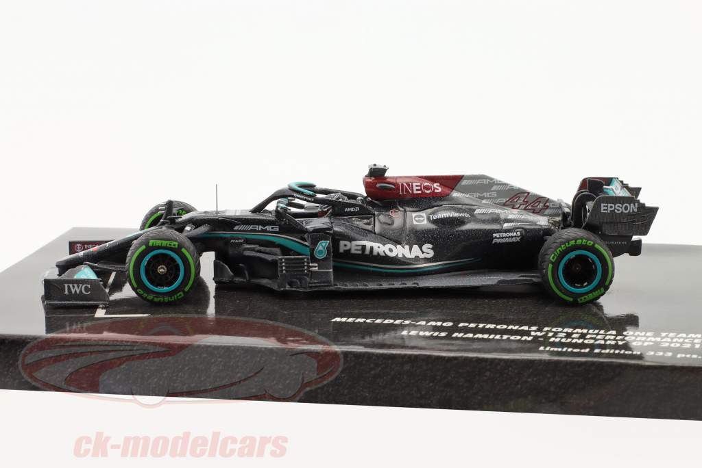 L. Hamilton Mercedes-AMG F1 W12 #44 2do Hungría GP fórmula 1 2021 1:43 Minichamps
