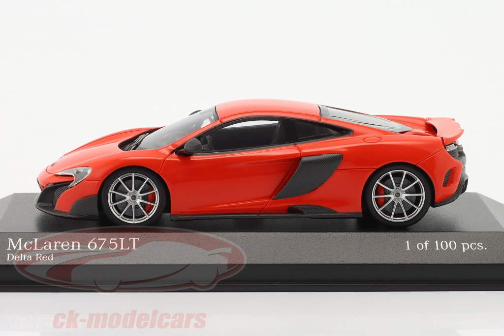 McLaren 675 LT year 2015 delta red 1:43 Minichamps