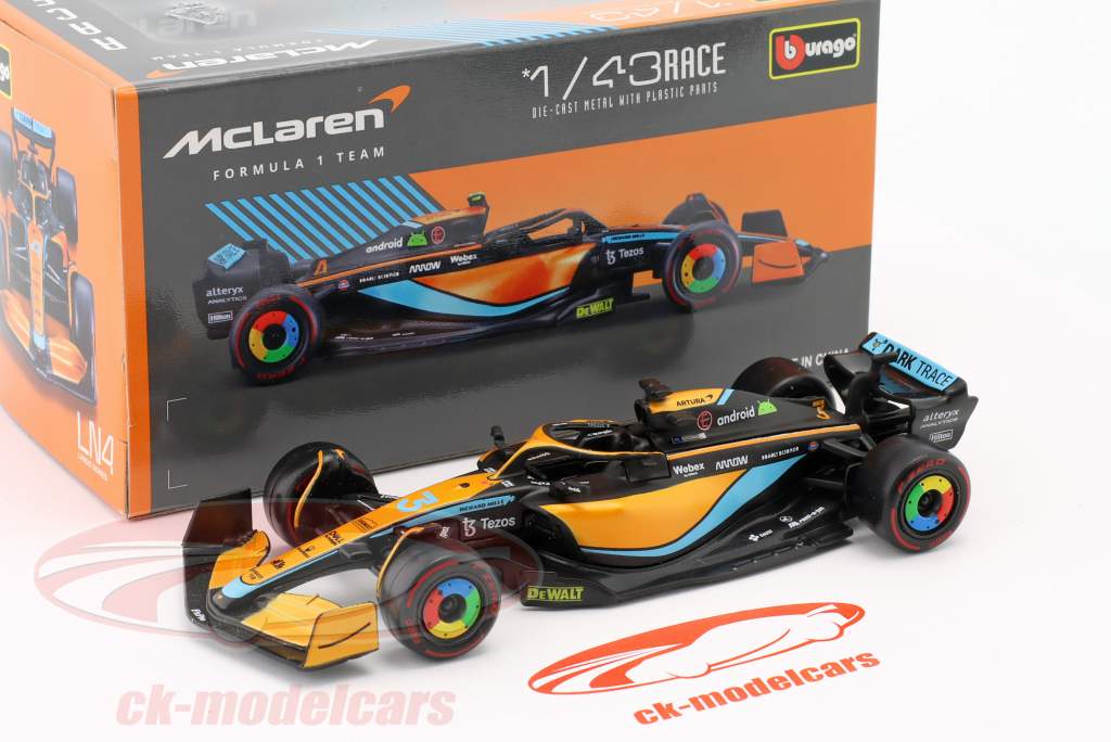 Daniel Ricciardo McLaren MCL36 #3 Australia GP fórmula 1 2022 1:43 Bburago