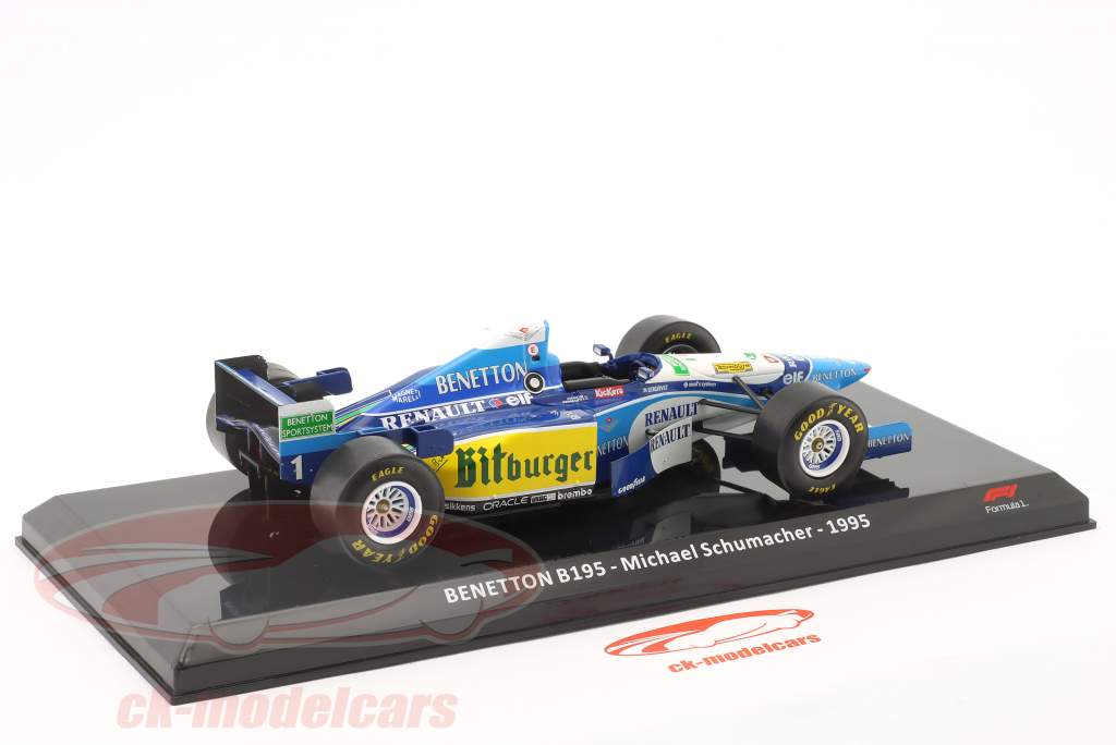 M. Schumacher Benetton B195 #1 formel 1 Verdensmester 1995 1:24 Premium Collectibles