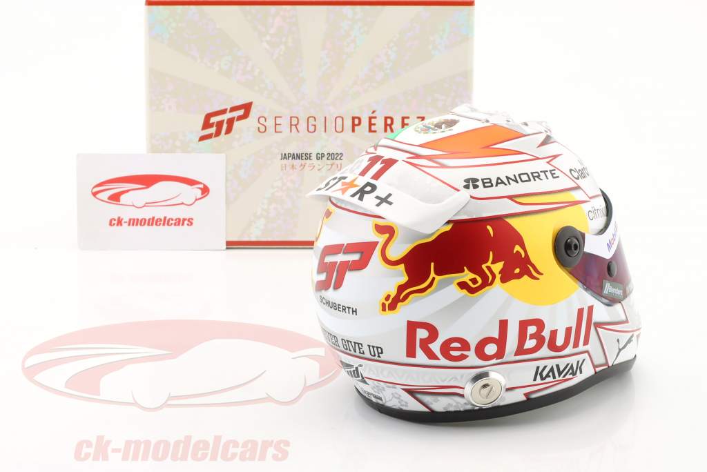 Sergio Perez Red Bull Racing #11 2do Japón GP fórmula 1 2022 1:2 Schuberth