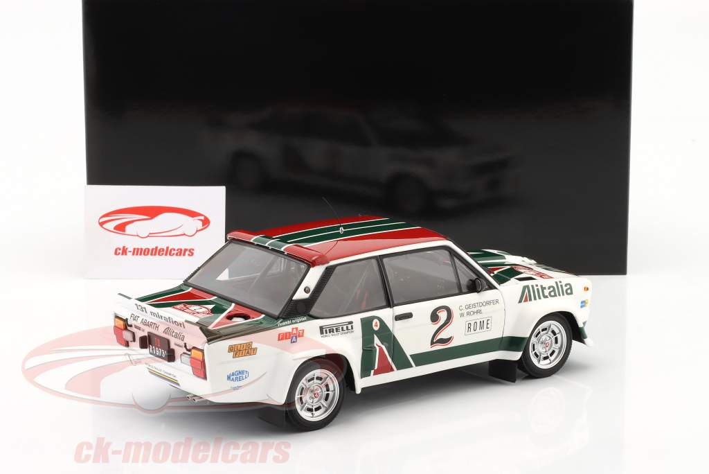 Fiat 131 Abarth #2 4th Rallye Monte Carlo 1978 Röhrl, Geistdörfer 1:18 Kyosho