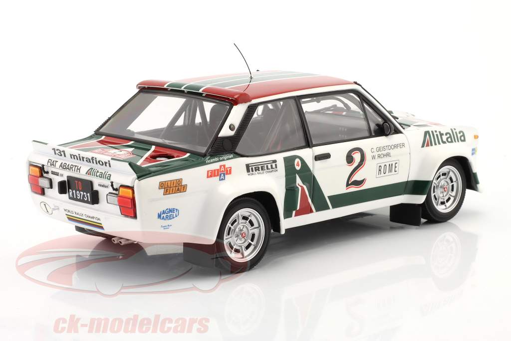 Fiat 131 Abarth #2 4th Rallye Monte Carlo 1978 Röhrl, Geistdörfer 1:18 Kyosho