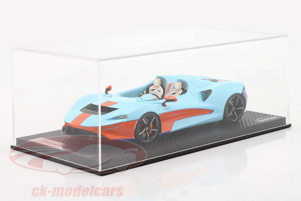 McLaren Elva Año de construcción 2020 gulf azul / naranja 1:18 Tecnomodel