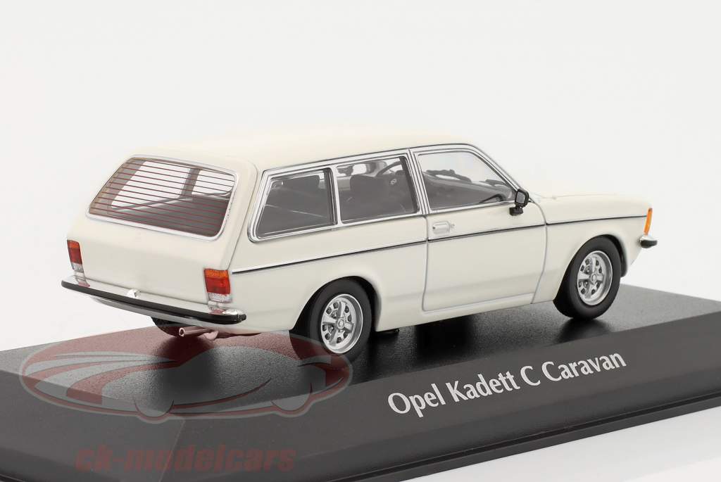 Opel Kadett C Caravan 建设年份 1978 白色的 1:43 Minichamps