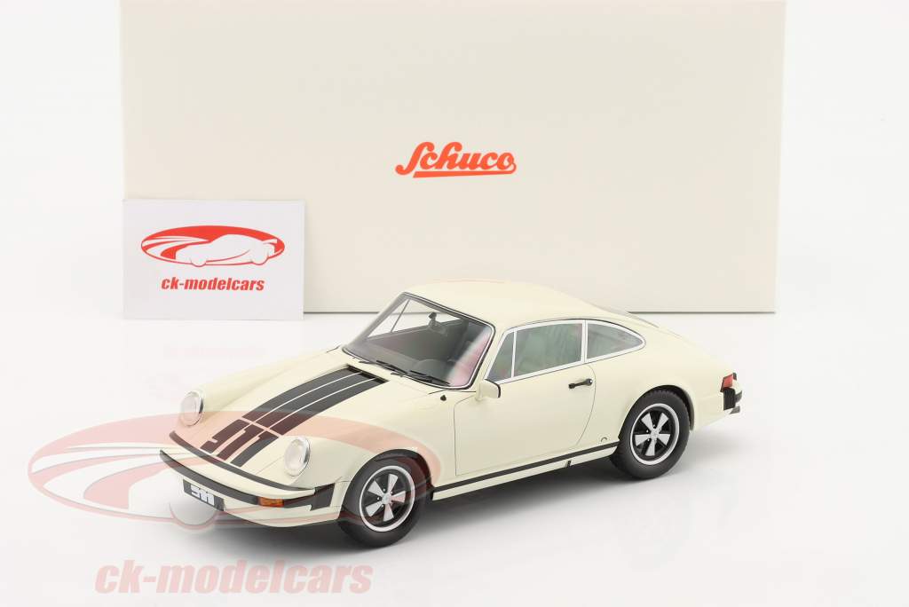 Porsche 911 Coupe blanco / negro 1:18 Schuco