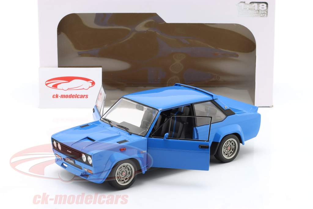 Fiat 131 Abarth year 1980 blue 1:18 Solido