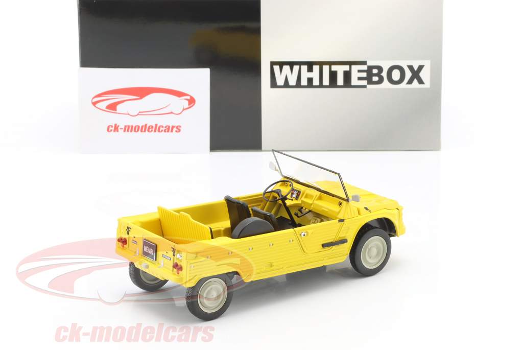 Citroen Mehari Année de construction 1970 jaune 1:24 WhiteBox