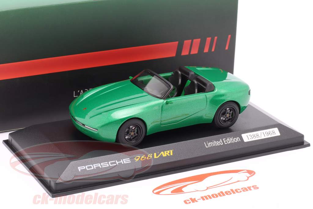 Porsche 968 Arthur Kar 2021 зеленый металлический 1:43 Minichamps