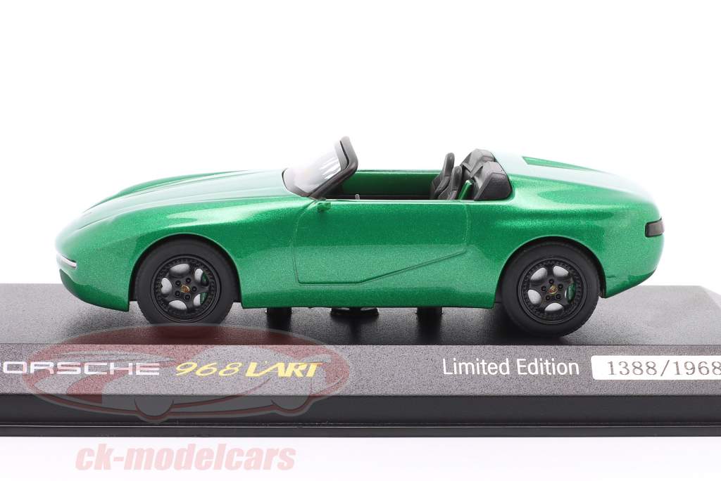 Porsche 968 Arthur Kar 2021 зеленый металлический 1:43 Minichamps