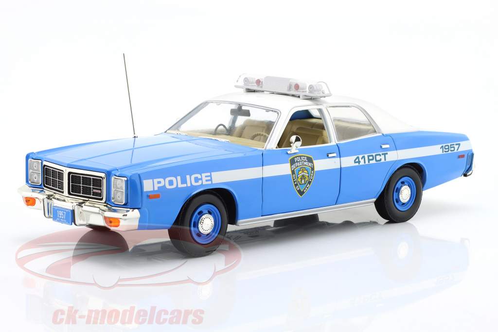 Dodge Monaco NYPD 1978 blå / hvid 1:18 Greenlight