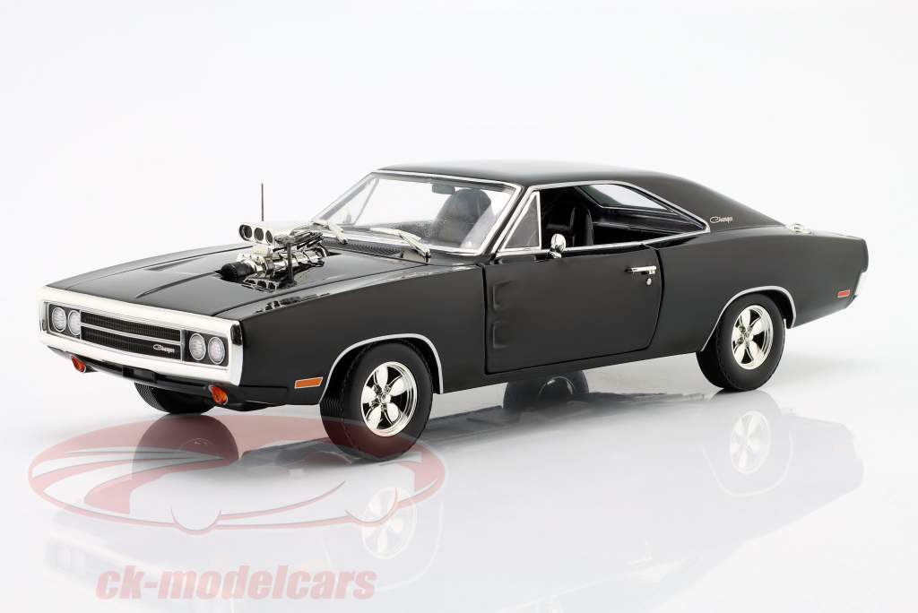 Dodge Charger Blown Engine Année de construction 1970 noir 1:18 Greenlight