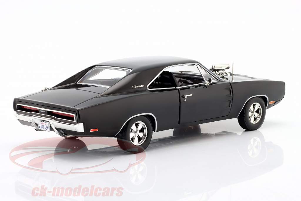Dodge Charger Blown Engine Byggeår 1970 sort 1:18 Greenlight