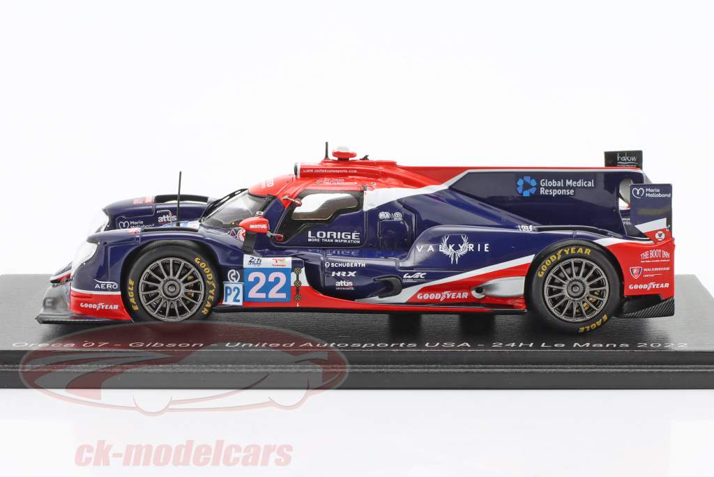 Oreca 07 #22 24h LeMans 2022 United Autosports USA 1:43 Spark