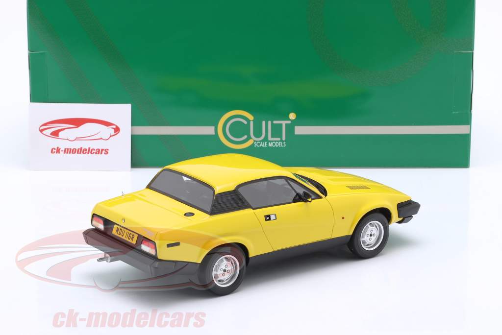 Triumph TR7 Coupe Byggeår 1980 inca gul 1:18 Cult Scale