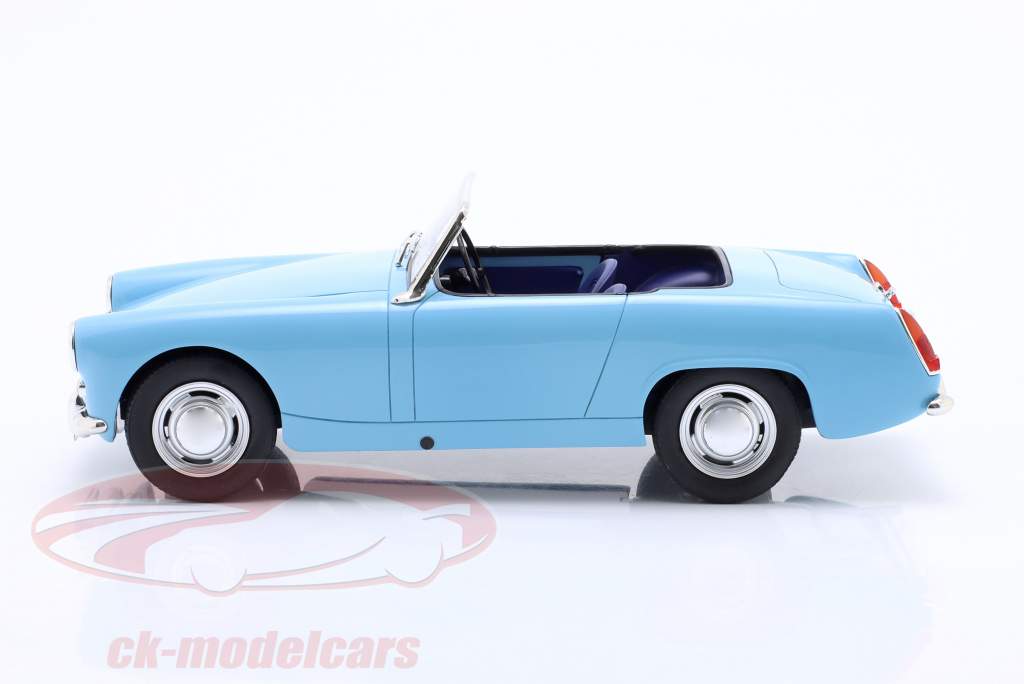 Austin Healey Sprite MK2 cabriolet Bouwjaar 1961 blauw metalen 1:18 Cult Scale