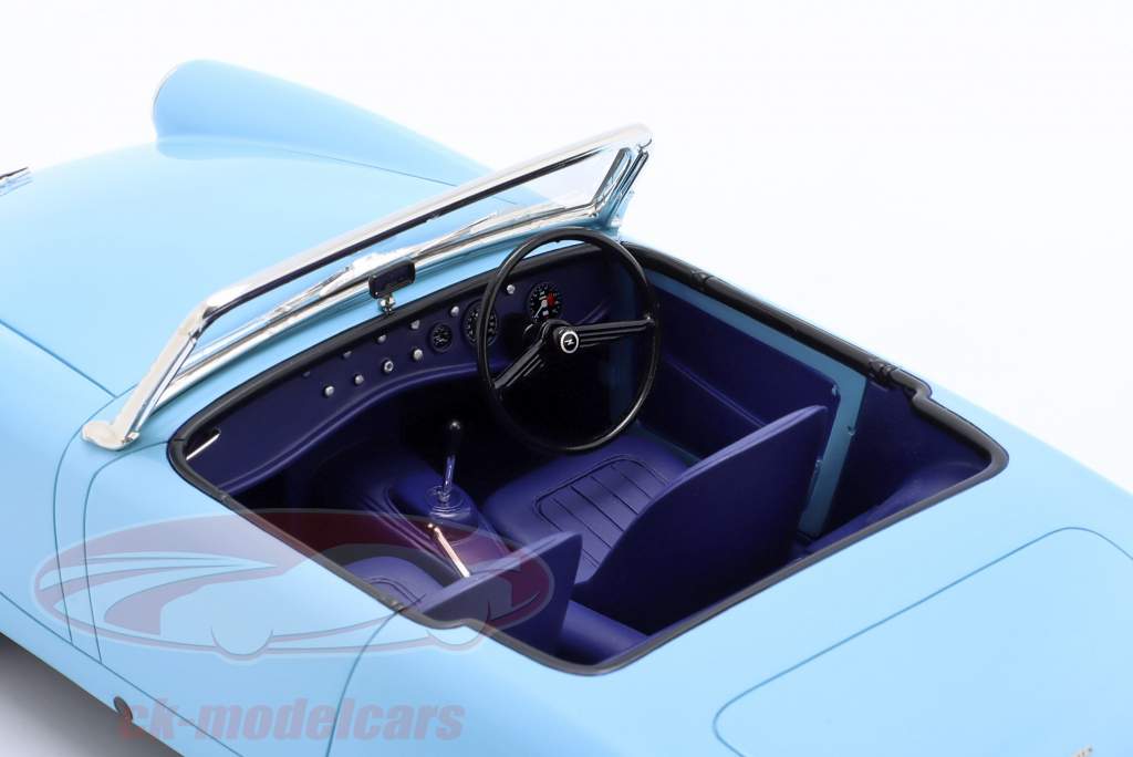 Austin Healey Sprite MK2 cabriolet Bouwjaar 1961 blauw metalen 1:18 Cult Scale