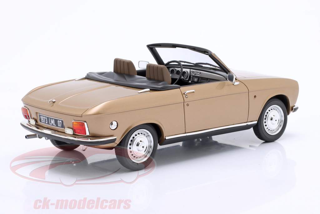 Peugeot 304 Cabriolet Baujahr 1973 gold metallic 1:18 Cult Scale