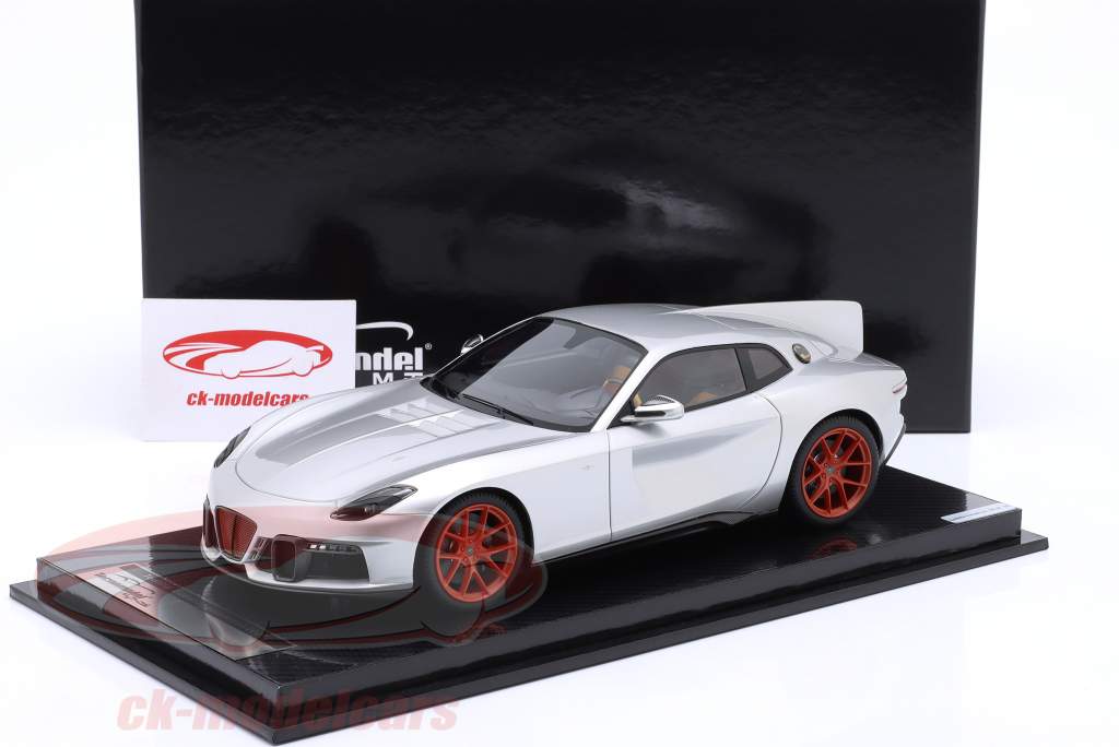 Aero3 by Touring Superleggera 2021 plata metálico 1:18 Tecnomodel
