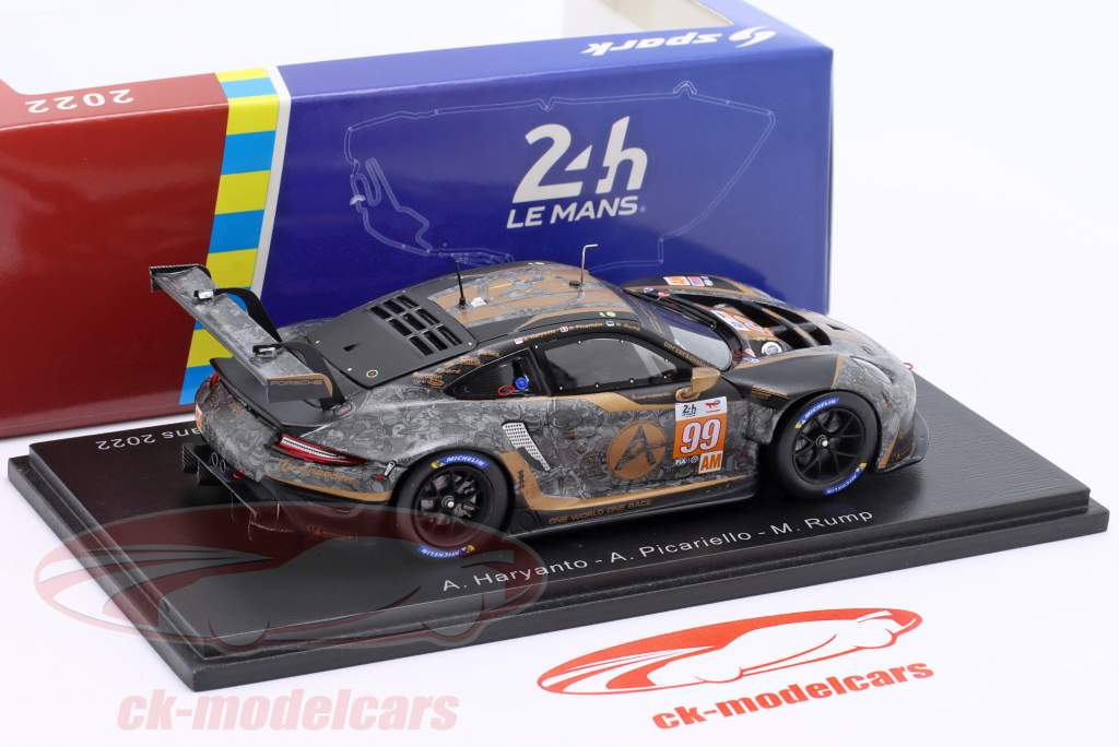 Porsche 911 RSR-19 #99 24h LeMans 2022 Hardpoint Motorsport 1:43 Spark