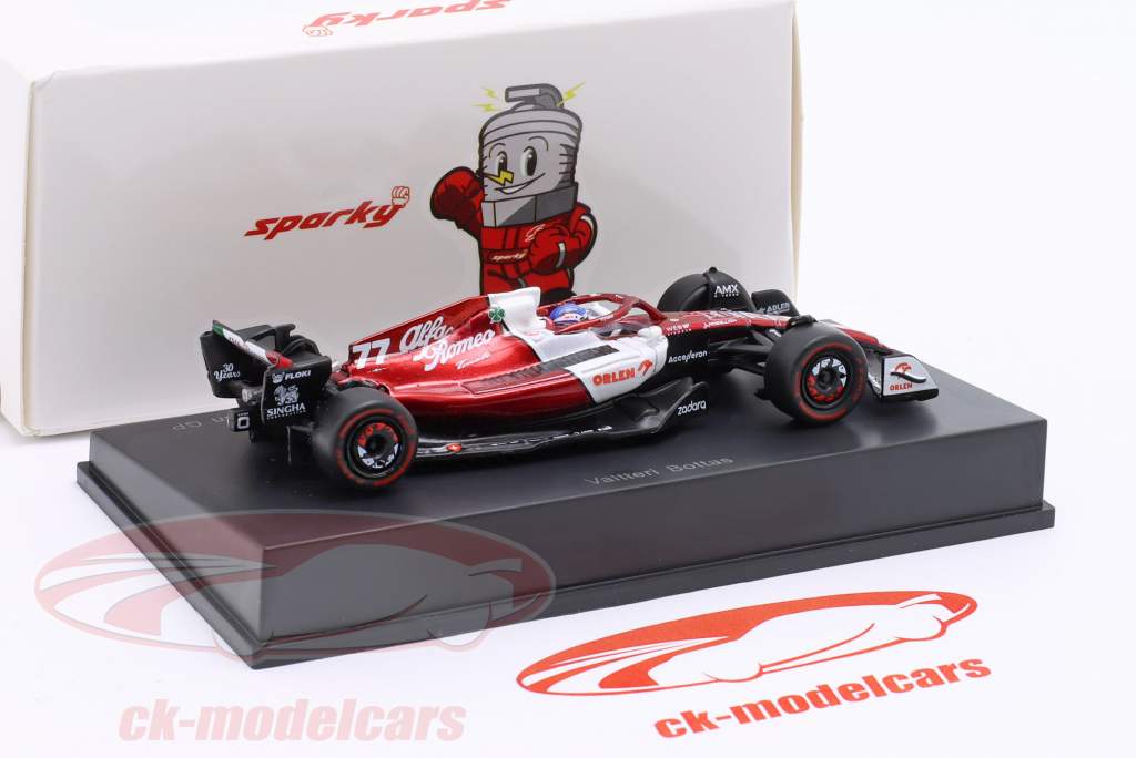 未開封Spark 1/18 (18S768) Alfa Romeo F1 #77 Spark 1:64 Valtteri Bottas Alfa Romeo C43 #77 Australia GP