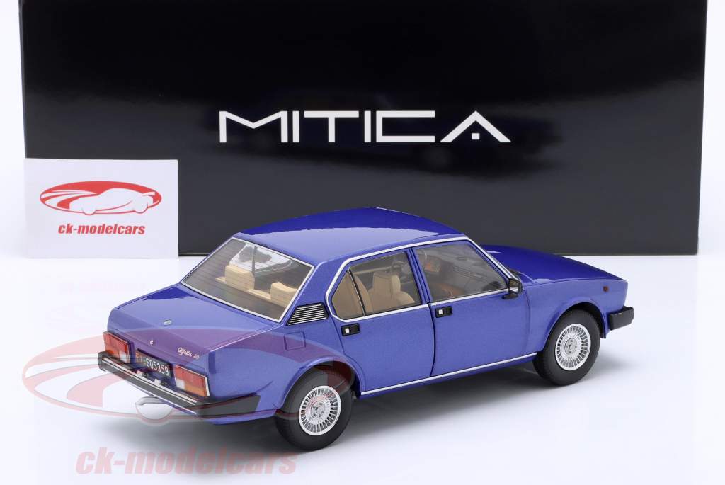 Alfa Romeo Alfetta Berlina 2000L year 1978 blue metallic 1:18 Mitica