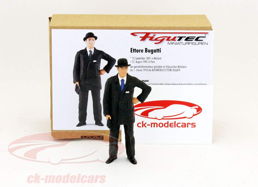 Ettore Bugatti figur 1:18 Figutec tal