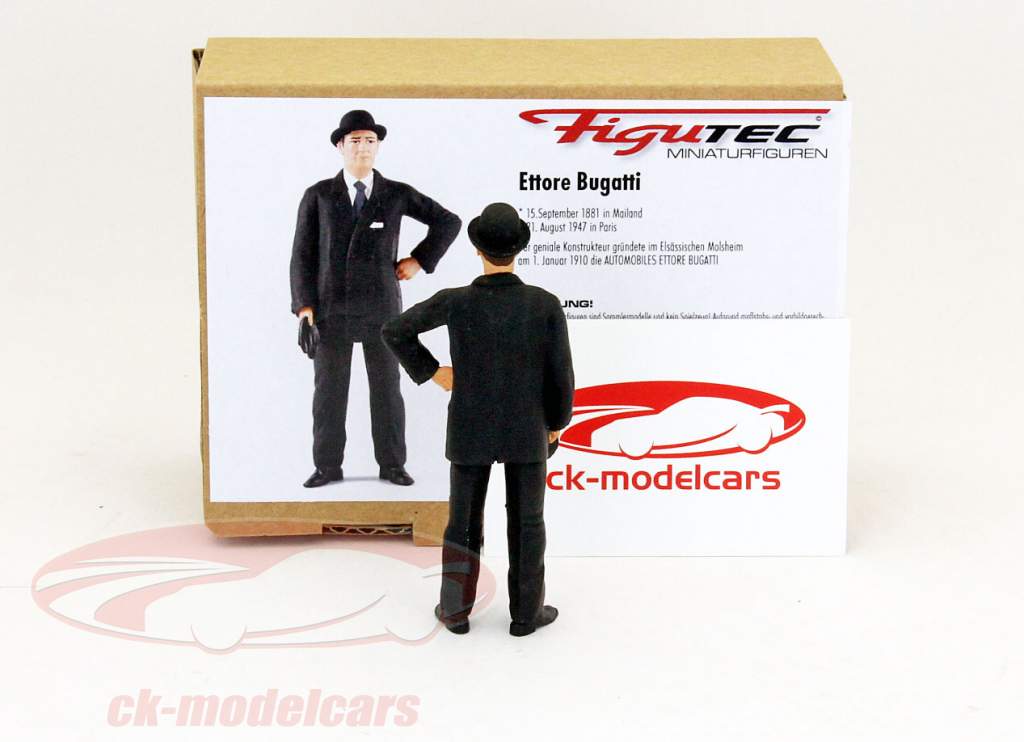 Ettore Bugatti cifra 1:18 Figutec figure