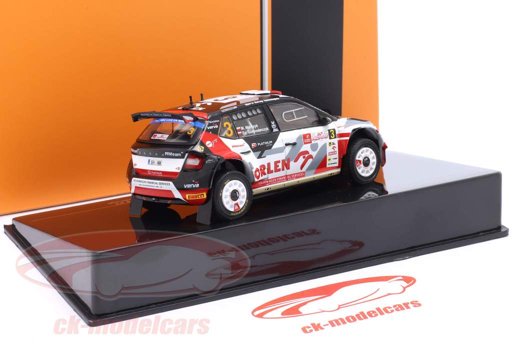 Skoda Fabia Rally2 #3 Sieger Rallye Polen 2022 Marczyk, Gospodarczyk 1:43 Ixo